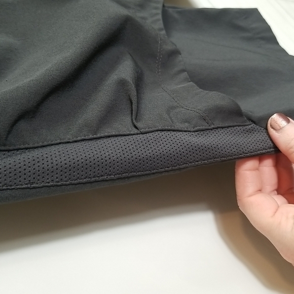 Nike WMS Small Dri Fit Capri Pants Gray Front Zip Vented Running Athletic - Picture 5 of 15